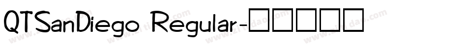 QTSanDiego Regular字体转换